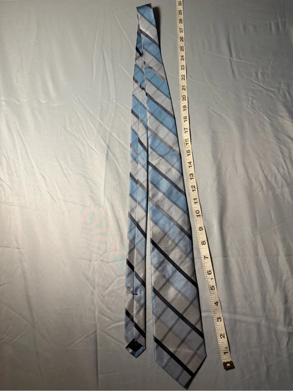 Murano Classic Light Blue Striped Men's Tie